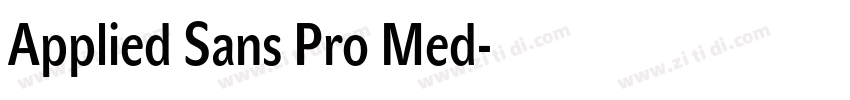 Applied Sans Pro Med字体转换